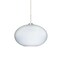 Besa Lighting Pape 12 Cord Pendant, Opal Ribbed, Satin Nickel Finish, 1x9W LED 1JT-491307-LED-SN - alternate 1